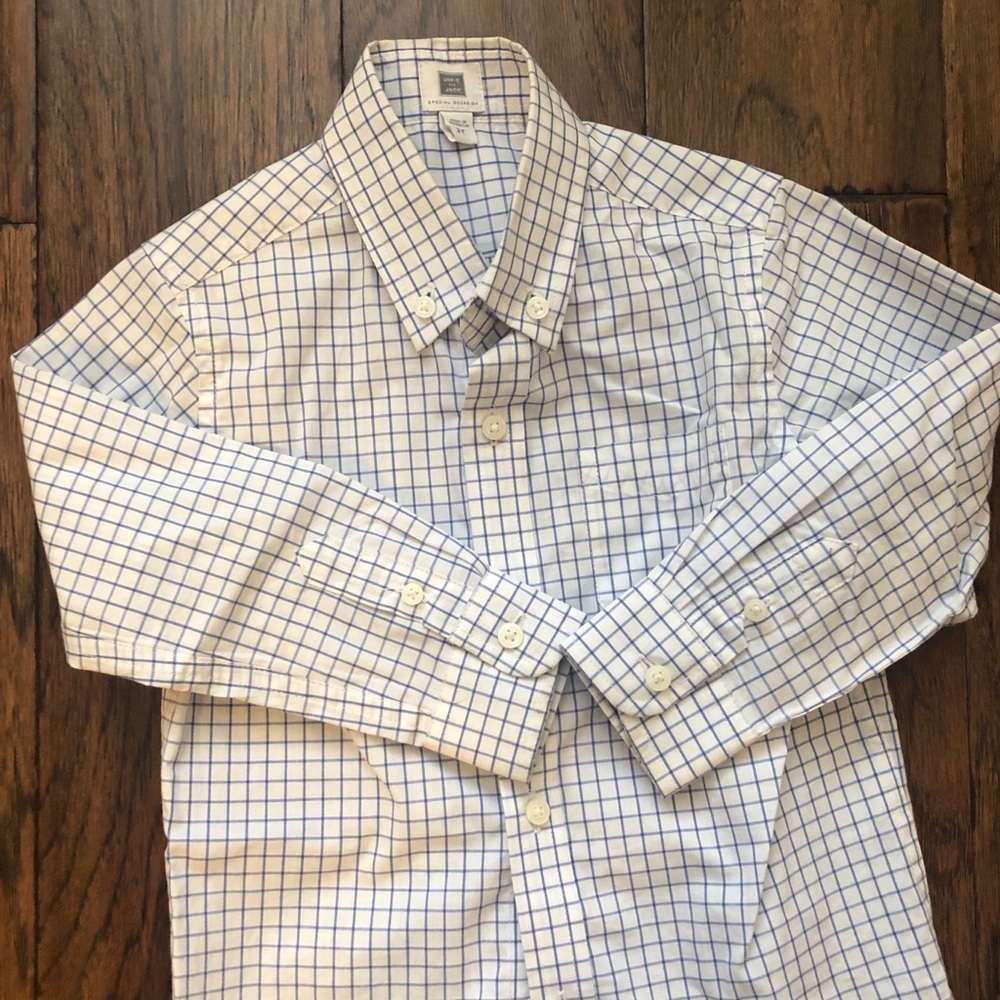 Janie & Jack Button Down Dress Shirt Size: 2T